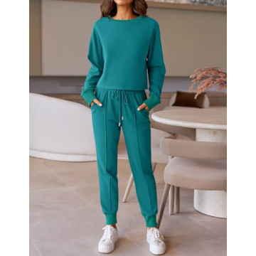 Trendy ZESICA Long Sleeve Pajama Set for Cozy Days