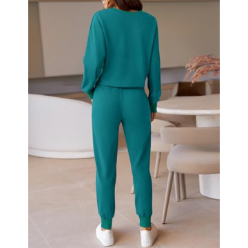Trendy ZESICA Long Sleeve Pajama Set for Cozy Days