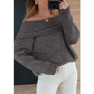 PRETTYGARDEN Off-Shoulder Sweater for Women