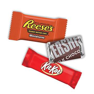 HERSHEY'S, KIT KAT and REESE'S Assorted Milk Chocolate Candy Variety Bag, 80.39 oz (265 Pieces)