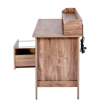 Stylish OneSpace Eleanor Executive Desk with USB Hub