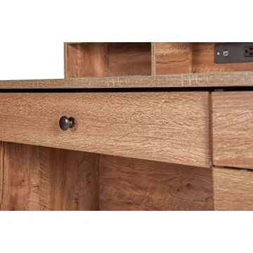 Stylish OneSpace Eleanor Executive Desk with USB Hub