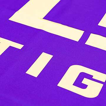 College Flags & Banners Co. Louisiana State LSU Tigers Logo Tablecloth or Table Overlay