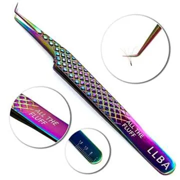 LLBA Lash Tweezer Professional Volume False Lash Application Tool | Multi Shapes & Purposes Tweezers...