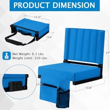 Besunbar Comfortable Stadium Seat with Back Support