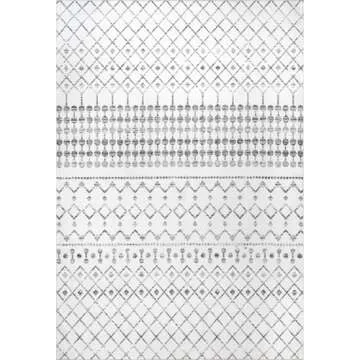 nuLOOM 4x6 Washable Stain-Resistant Area Rug - Blythe Grey