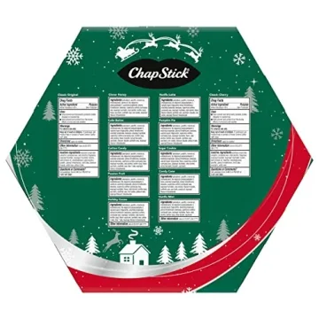 ChapStick Holiday Advent Calendar with 12 Lip Balms Gift Set