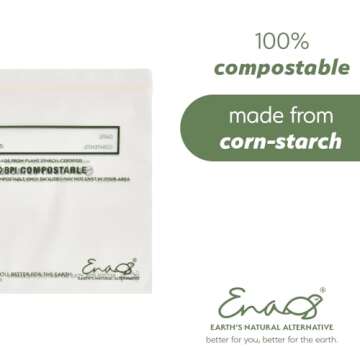 Eco-Friendly Compostable Food Storage Bags 150 Pack