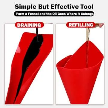 UPITAY Flexible Funnel for Easy Oil Changes and Cleanup