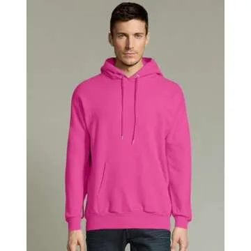 Hanes EcoSmart 50/50 Pullover Hoodie Wow Pink
