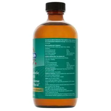 Garden of Life Olde World Icelandic Cod Liver Oil Liquid - Lemon Mint Flavor - 1,000mg Omega 3 Fish Oil, Fatty Acids, EPA, DHA, Vitamin D & A, CLO Fish Oil Supplements for Hearth Health, 47 Servings