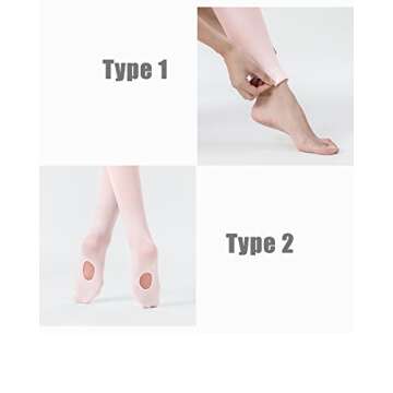 Stelle Girls Tights Ballet Dance Tights Women Ultra Soft Pro Convertible Transition Tights (3BP, XS)