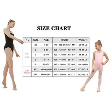 Stelle Girls Tights Ballet Dance Tights Women Ultra Soft Pro Convertible Transition Tights (3BP, XS)