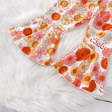 COORALLY Baby Girl Floral 2PCS Summer Outfit - Cute & Cozy