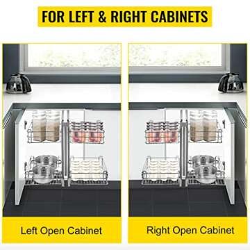 VEVOR Pull Out Blind Corner Cabinet with Soft Close