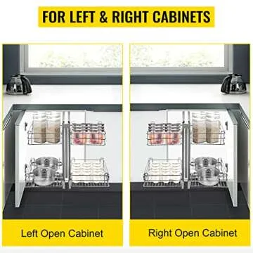 VEVOR Pull Out Blind Corner Cabinet with Soft Close