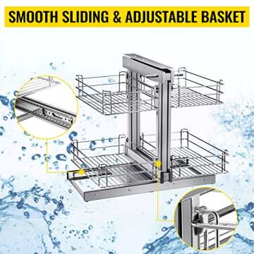 VEVOR Pull Out Blind Corner Cabinet with Soft Close