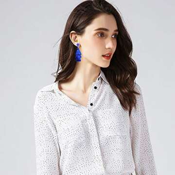 Elegant Bohemian TOJEAN Tassel Earrings - Perfect Gift