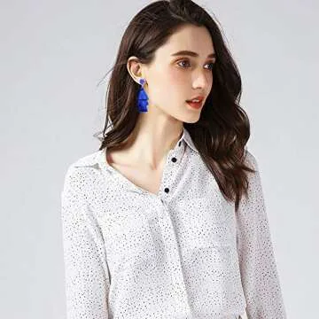 Elegant Bohemian TOJEAN Tassel Earrings - Perfect Gift