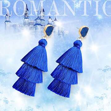 Elegant Bohemian TOJEAN Tassel Earrings - Perfect Gift