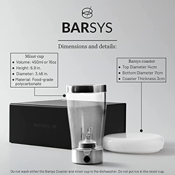 Barsys Smart Coaster Cocktail Machine for Home Mixology