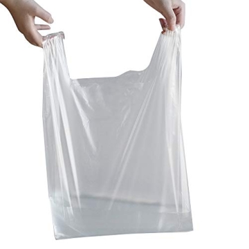 Hommp Handled T-Shirt Bags - 320 Clear Multi-Use Packs