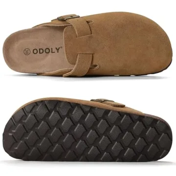 ODOLY Suede Clogs - Comfortable Leather Mules for All