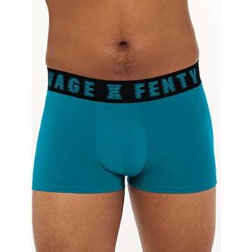 Savage X Fenty, Men's, Savage X Trunks, Laidback Blue, S
