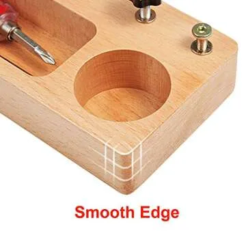 MONT PLEASANT Montessori Screw Driver Board for Kids Basic Skills Educational Learning Toys for 3 4 5 Year Old Kids Toddlers Sensory Toy Preschool Screw Sorter Game Wooden Toy