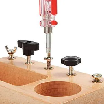 MONT PLEASANT Montessori Screw Driver Board for Kids Basic Skills Educational Learning Toys for 3 4 5 Year Old Kids Toddlers Sensory Toy Preschool Screw Sorter Game Wooden Toy