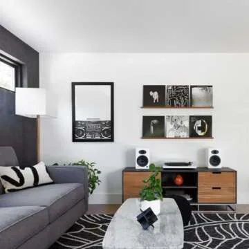 Audioengine A5 Powered Bookshelf Speakers - Premium 150W Stereo Speakers for Music, Gaming, Turntables, Home Theater Systems - Powerful Studio Monitors