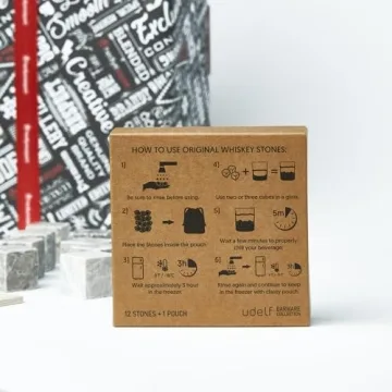 Elegant Whiskey Glass and Stones Set for Men Gifts