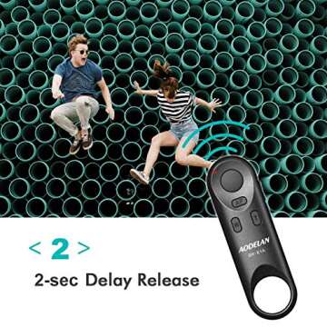 AODELAN Camera Remote Control for Canon EOS RP, EOS R, R5, R6, M50, M50 II, 6D Mark II, 77D, 850D, 800D, 200D, 250D, EOS Rebel SL2, Rebel T7i, T8i, 90D, EOS M6 Mark II, SX70 HS; Replaces Canon BR-E1