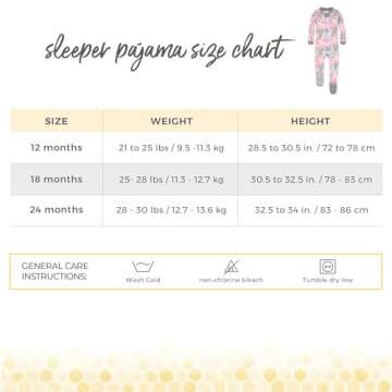 Burt's Bees Baby baby girls Pajamas, Zip Front Non-slip Footed Pjs, 100% Organic Cotton and Toddler Sleepers, Tossed Succulent, 12 Months US