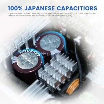 Vetroo 1000W White Power Supply ATX 3.0 Ready Dual PCIe 5.0, 80 Plus Gold Full Modular, Japanese 105°C Capacitors, Eco Mode with 120mm FDB Fan, Compact Size, 10 Year Warranty for Gaming PC