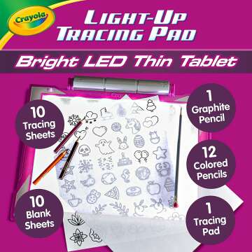 Crayola Light Up Tracing Coloring Board for Kids