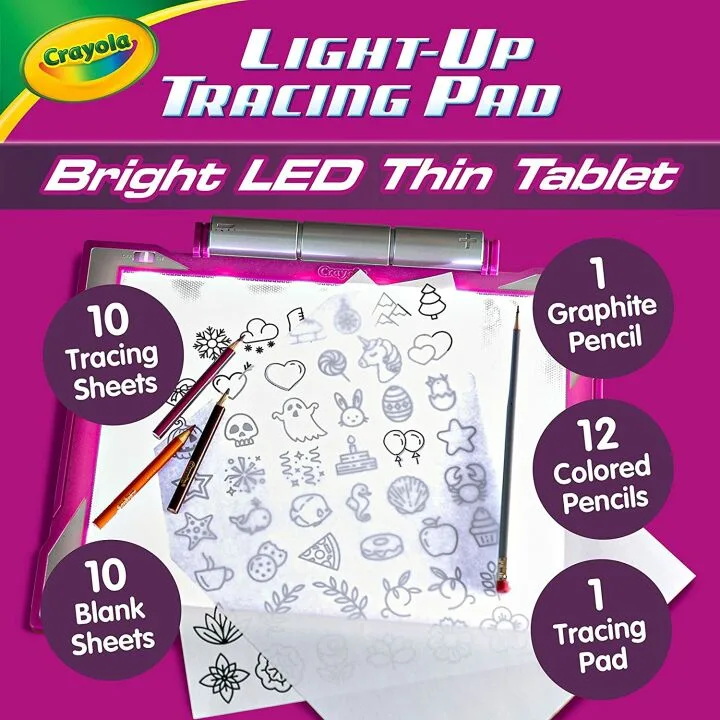 Crayola Light Up Tracing Coloring Board for Kids