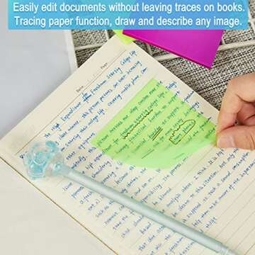 400 Sheets Post its, Sticky Notes 3x3 Inches, Bright Colors Self-Stick Pads, Strong Adhesive Post it Notes, Clear Sticky Note Pads, Easy to Post for Home, Notebook, Office Supplies (8 Pads)