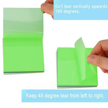 400 Sheets Post its, Sticky Notes 3x3 Inches, Bright Colors Self-Stick Pads, Strong Adhesive Post it Notes, Clear Sticky Note Pads, Easy to Post for Home, Notebook, Office Supplies (8 Pads)