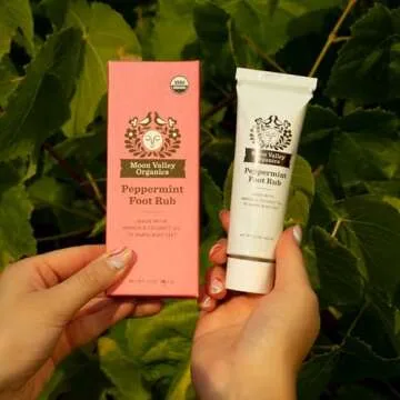 Moon Valley Organics Peppermint Foot Rub from With Lavender, Arnica, and Mint - Rejuvenating Herbal Foot Rub - Soothes Sore and Tired Feet, Cooling and Energizing