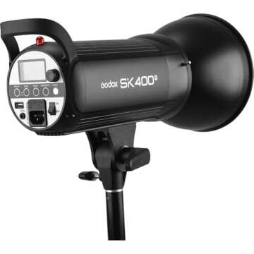 Godox SK400II 400Ws Photo Studio Strobe Flash Monolight Light with Bowens Mount &Lamp Head,150W Mode...