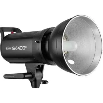 Godox SK400II 400Ws Photo Studio Strobe Flash Monolight Light with Bowens Mount &Lamp Head,150W Modeling Lamp for Studio,Shooting,Location and Portrait Photography-110V