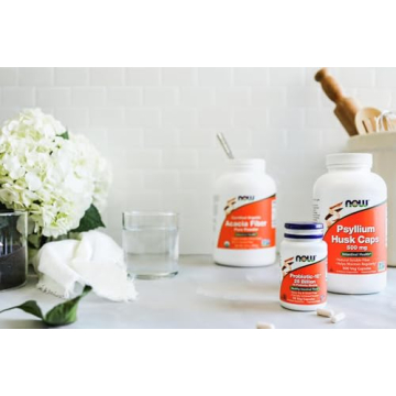 NOW Foods Psyllium Husk Caps – 500 mg, Non-GMO, 500 Veg Capsules