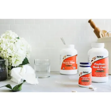 NOW Foods Psyllium Husk Caps – 500 mg, Non-GMO, 500 Veg Capsules