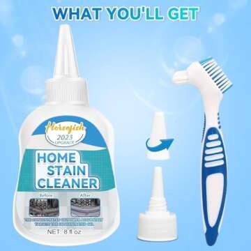 Home Remover Gel, 8 Fl Oz Household Washing Machine Cleaner for Washing Machine, Refrigerator Strips, Cleaner For Tiles Grout Sealant Bathroom Cleaning Home Kitchen Sinks Cleaning Grout Cleaner