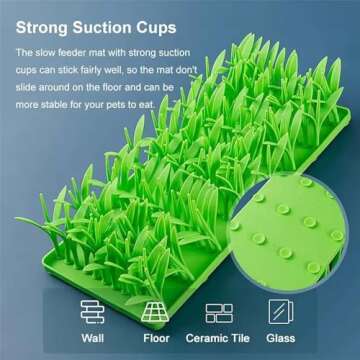 Interactive Silicone Grass Feeding Mat for Cats and Dogs