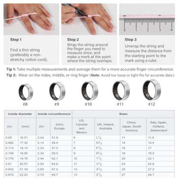 YULUCKGO Smart Ring Fitness Tracker for All Ages