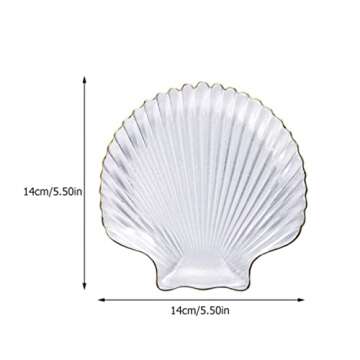 Zerodeko Elegant Glass Shell Dish - Perfect for Serving & Decor