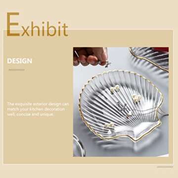 Zerodeko Seashell Plate - Elegant Glass Serving Dish