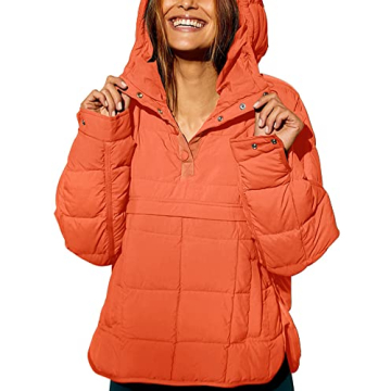Chouyatou Women's Quilted Pullover Puffer Jacket for Winter